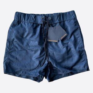 Louis Vuitton Navy Monogram Swim Shorts